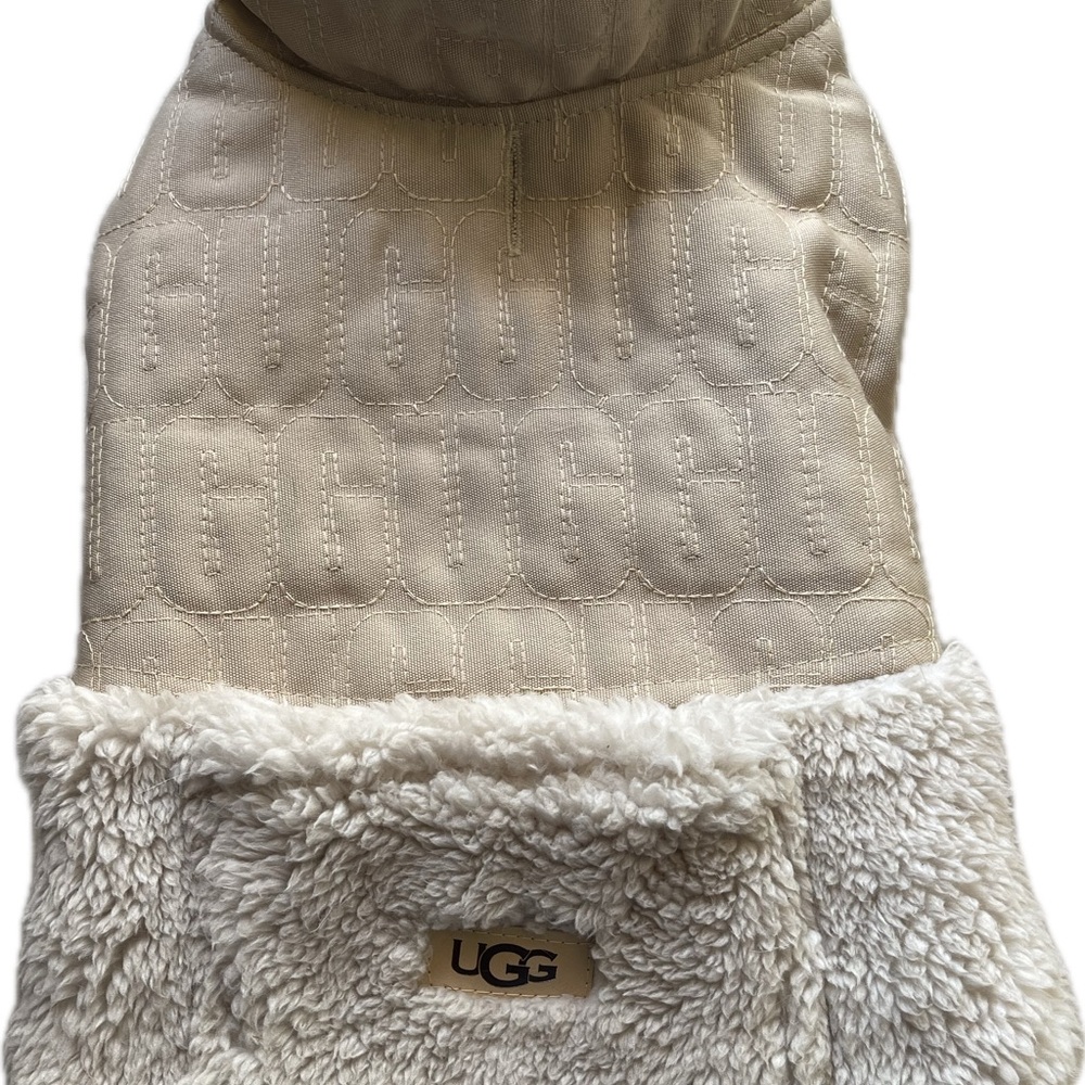UGG Cream Quilted Pet Jacket